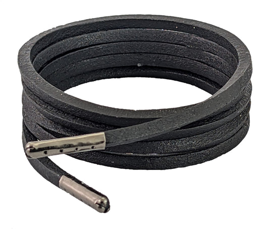 Leather heavy duty 4 mm square shoe and Boot laces in sizes from 45 cm - 300 cm