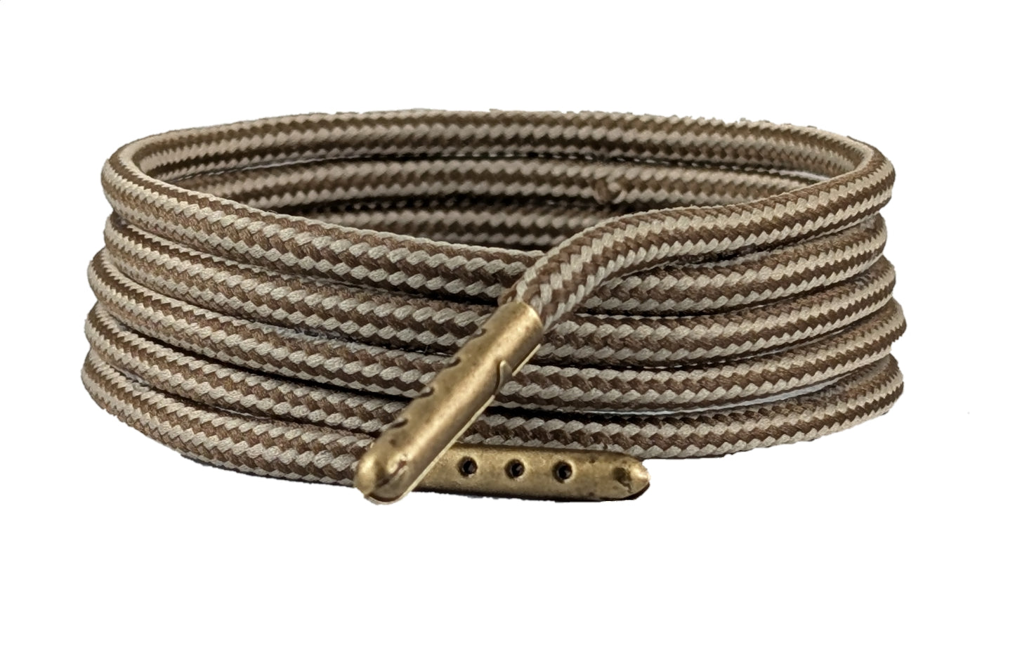 Cream & Brown shoe and Boot Laces